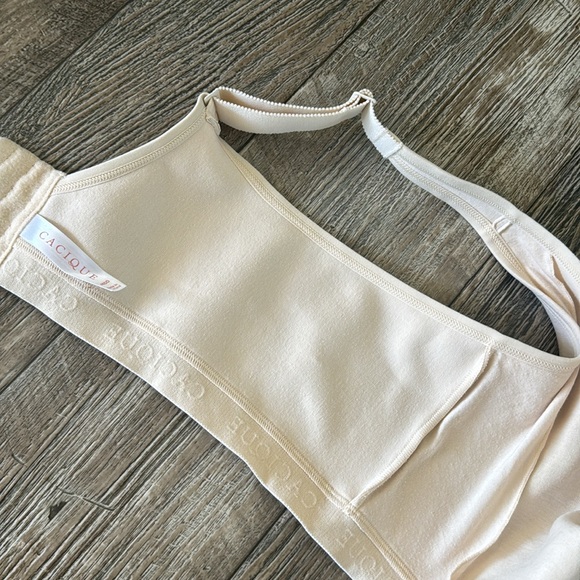 🌟CACIQUE BEIGE🌟 UNLINED 🌟NO-WIRE BRA, SIZE 46DD - Picture 12 of 16